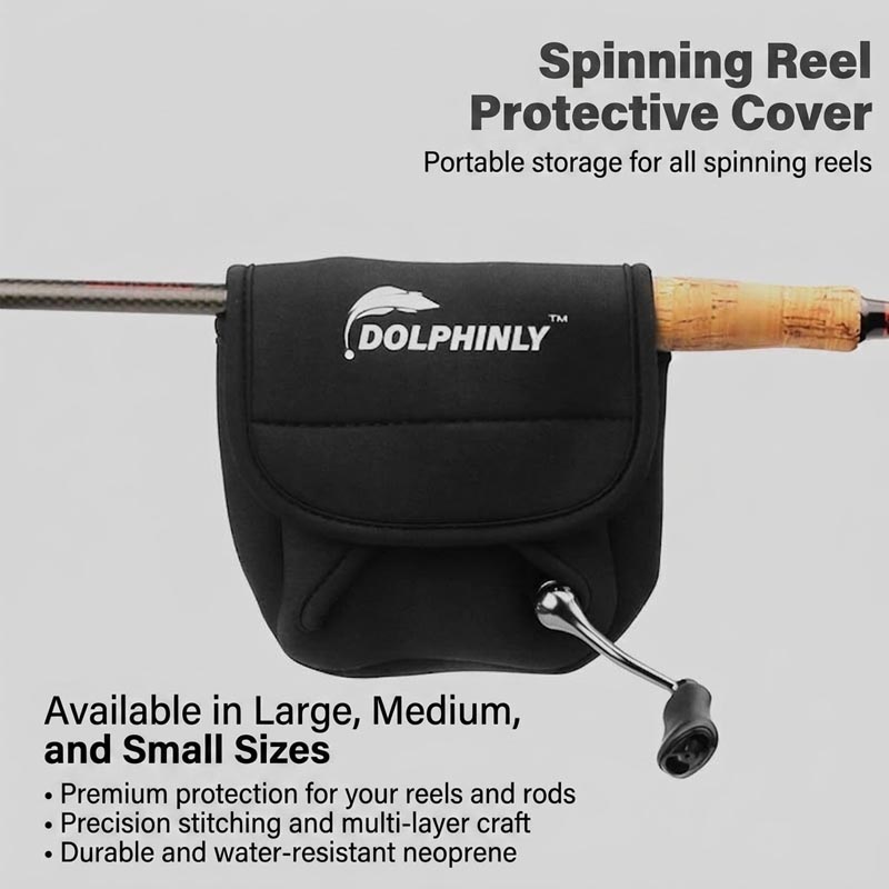Shimano Reel Stradic - Shockproof Neoprene Spinning Reel Cover, Double