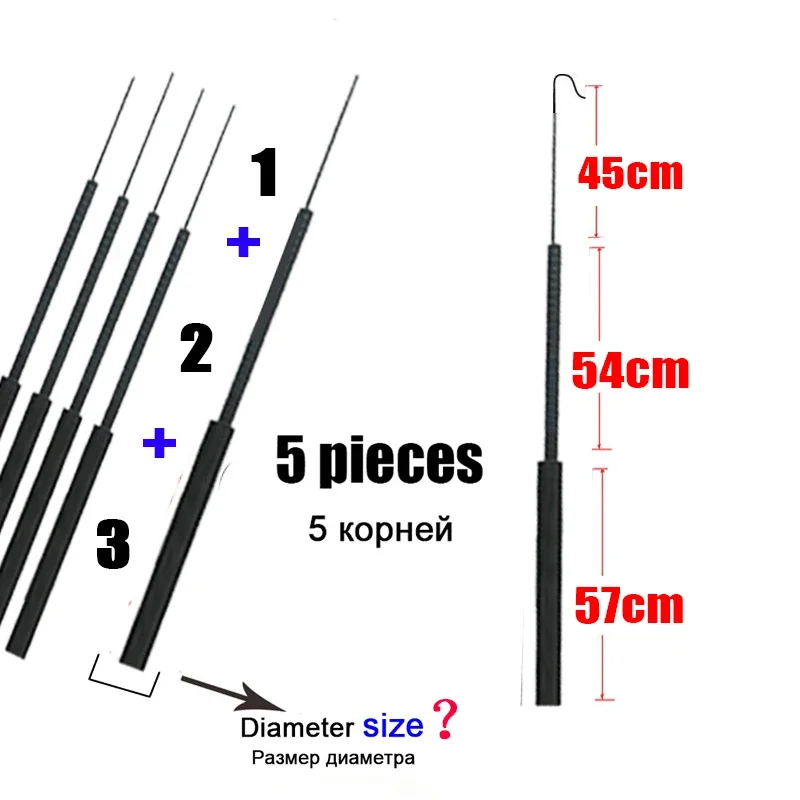 4.1mm-6.4mm 5 pieces Fishing r - Fishing Rod Tip Replacement 评论和价格